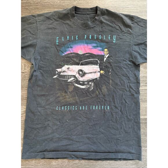 Vintage Single Stitch Elvis Presley Classics Are Forever T-Shirt Size Unknown - Picture 3 of 8